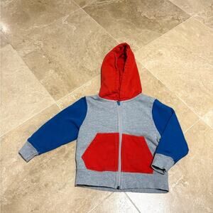 Hanna Andersson red white blue zip up